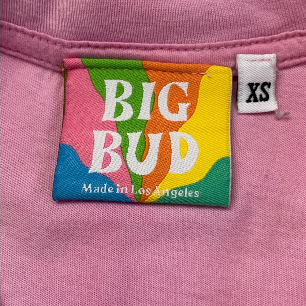 ♥️Big Bud Press♥️ Pink tie dye Lemon Graphic T Shirt, Size X Small. - Picture 2 of 5